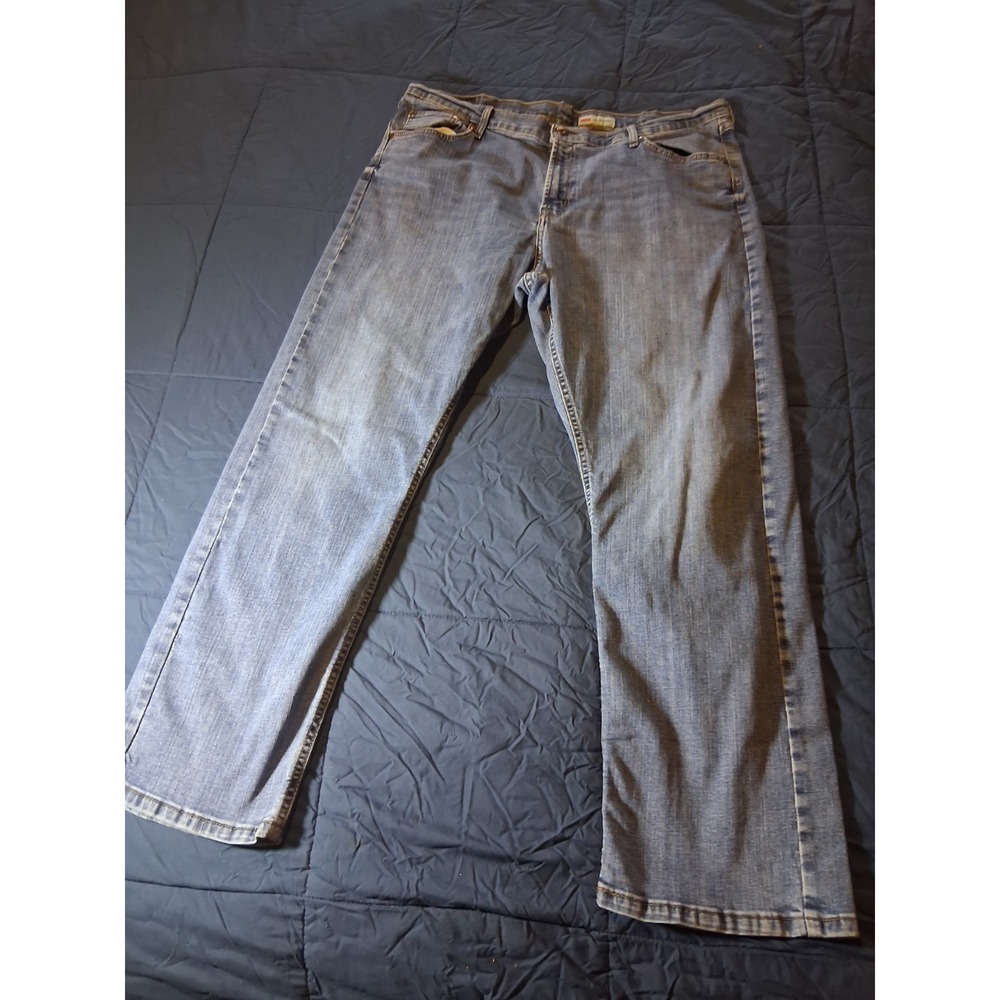 Wrangler Retro Jeans Mens 40x30 Relaxed Fit Boot Cut Stretch‎ Dark Blue